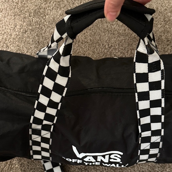 Vans Black Duffel Bag with Checkered Accents - Picture 6 of 13